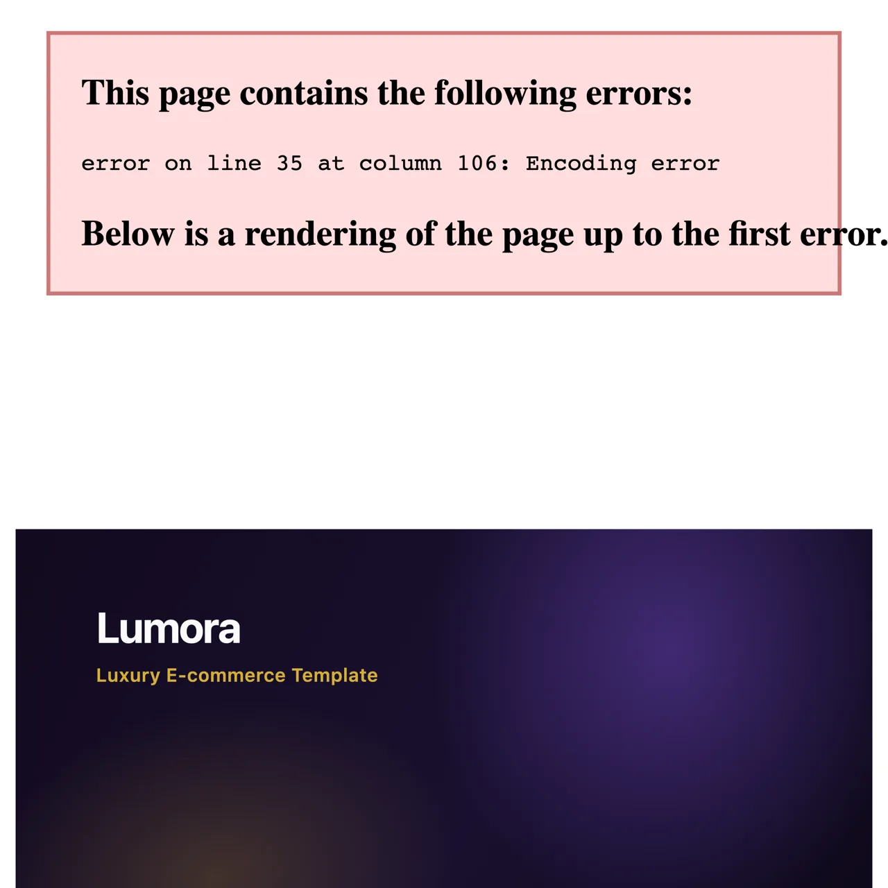 Lumora Commerce — Website previews 1